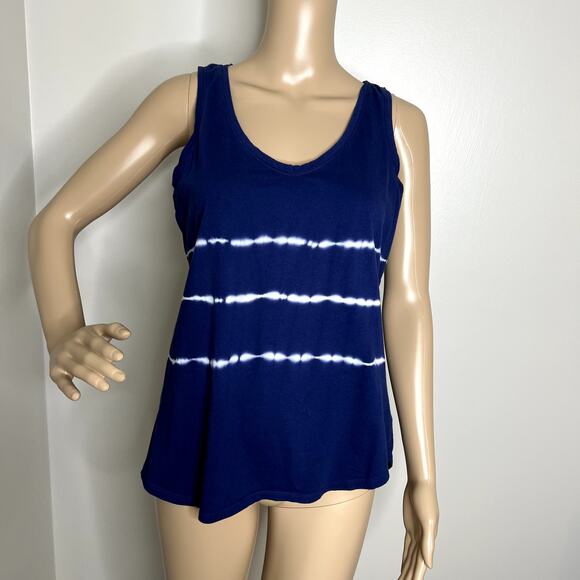 Old Navy Blue Striped Tank Top - Picture 1 of 8